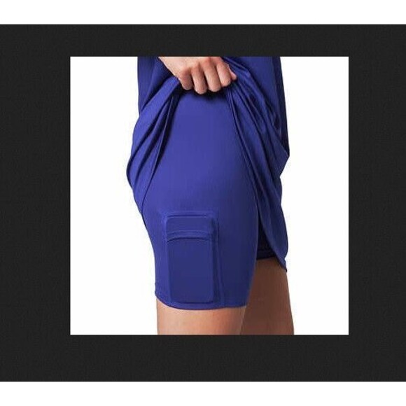 NWT Mondetta Women's Everyday 2-IN-1 Tennis Dress + Short Blue - Picture 4 of 6